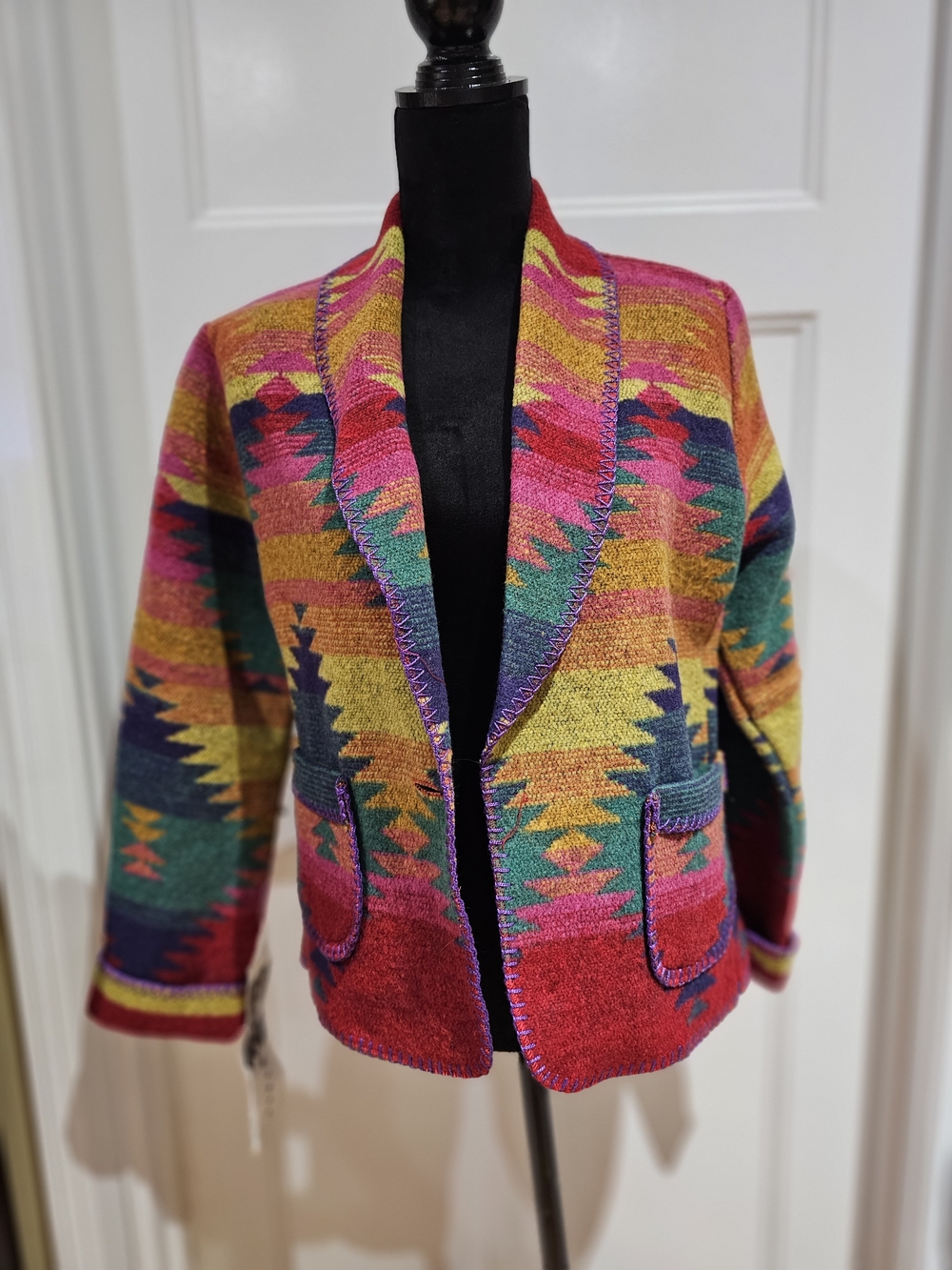Multicolor Aztec Blazer, NWT